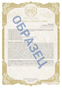 Образец Приложение к СТО 01.064.00220722.2-2020 Шерегеш Сертификат СТО 01.064.00220722.2-2020 
